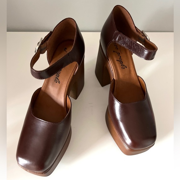 🆕FREE PEOPLE Gwen Platform Mary Janes-Size 8.5 - Picture 12 of 16